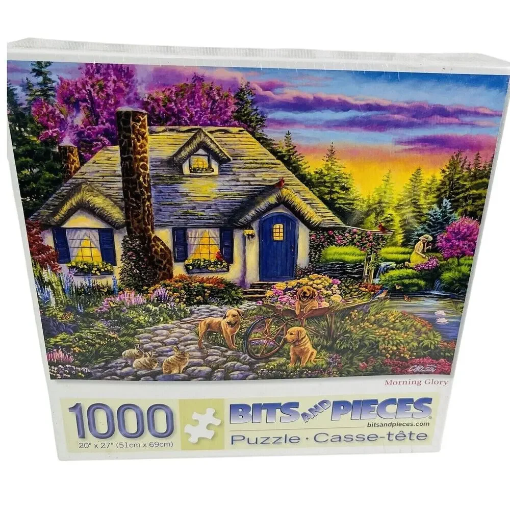 Bits and Pieces Morning Glory By Cody Carlson 1000 Piece Jigsaw‎ Puzzle.